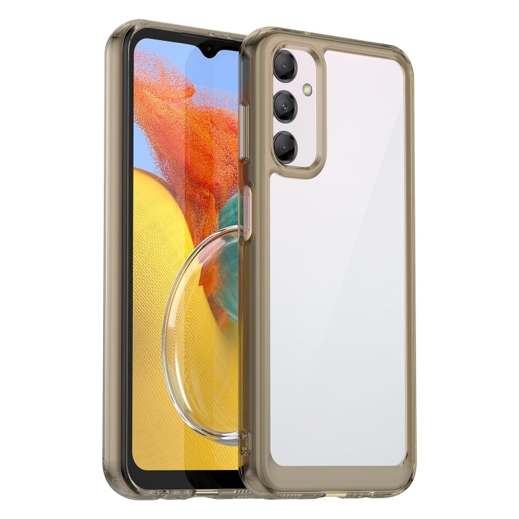 For Samsung Galaxy M14 5G Colorful Series Acrylic + TPU Phone Case(Transparent Grey) - Galaxy Phone Cases by buy2fix | Online Shopping UK | buy2fix