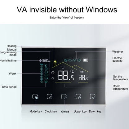 BHT-8000RF-VA- GAW Wireless Smart LED Screen Thermostat With WiFi, Specification:Water Heating - Consumer Electronics by buy2fix | Online Shopping UK | buy2fix