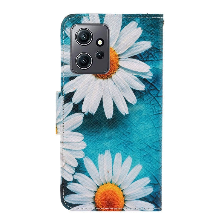 For Xiaomi Redmi Note 12 4G Global Colored Drawing Pattern Flip Leather Phone Case(Daisy) - Note 12 Cases by buy2fix | Online Shopping UK | buy2fix