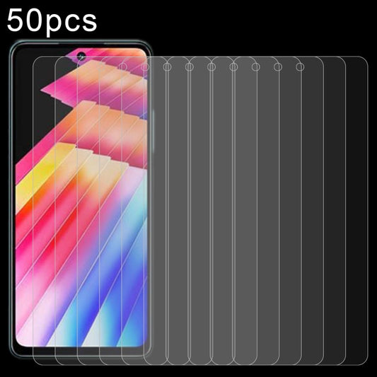 For Infinix Hot 30 Play 50pcs 0.26mm 9H 2.5D Tempered Glass Film - Infinix Tempered Glass by buy2fix | Online Shopping UK | buy2fix