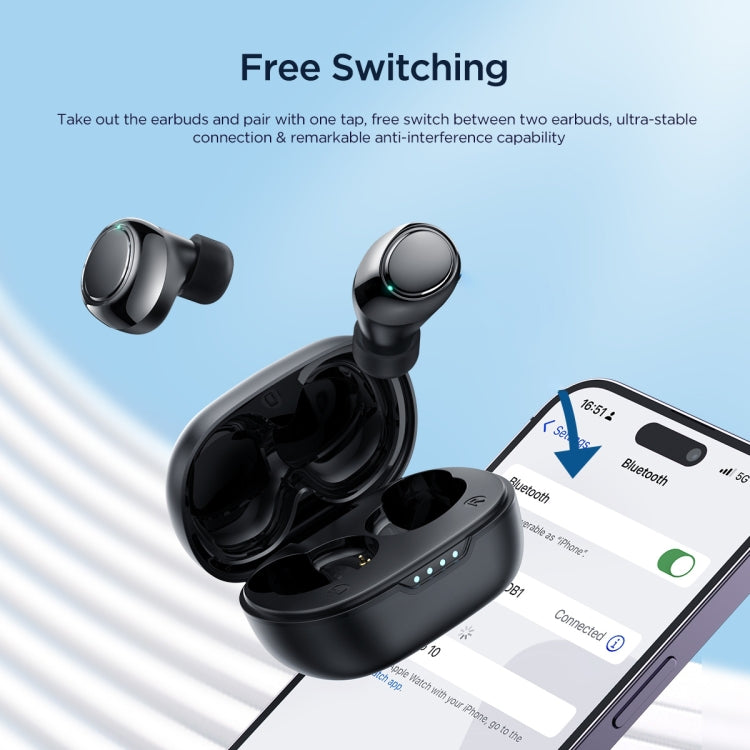 JOYROOM JR-DB1 Jdots Series True Wireless Bluetooth Earphones(Black) - Bluetooth Earphone by JOYROOM | Online Shopping UK | buy2fix