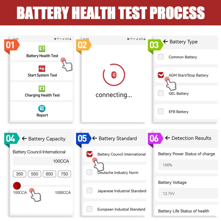 LAUNCH X431 BST360 12V Car Battery Test Clip Analyzer -  by buy2fix | Online Shopping UK | buy2fix