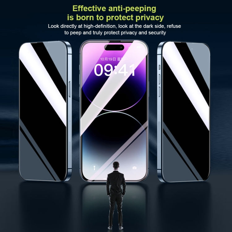 For iPhone 13 WK WTP-067 King Kong Vacha 9D Curved Privacy Tempered Glass Film(Black) - iPhone 13 Tempered Glass by WK | Online Shopping UK | buy2fix