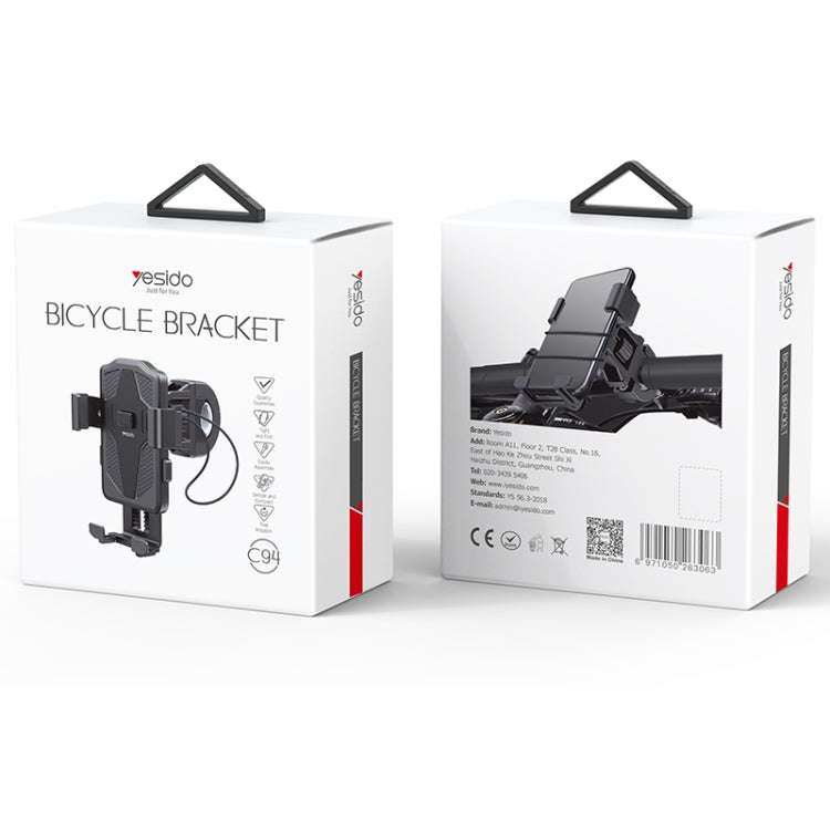 Yesido C94 Bicycle / Motorcycle Elastic Clip Phone Navigation Bracket(Black) -  by Yesido | Online Shopping UK | buy2fix
