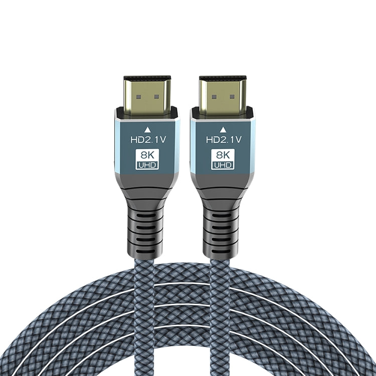 2m HDMI 2.1 Version 8K 60Hz UHD 48Gbps Cable(Grey) - Cable by buy2fix | Online Shopping UK | buy2fix