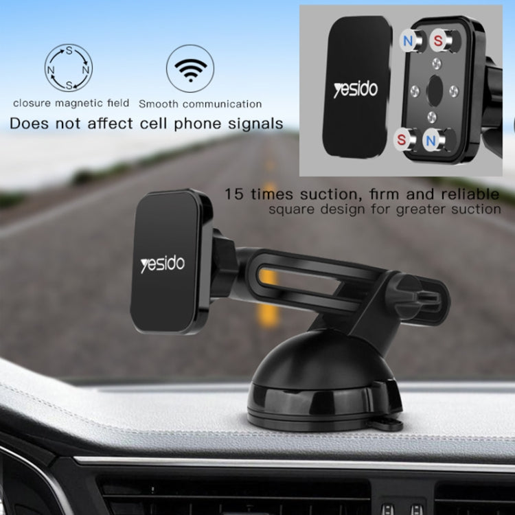 Yesido C39 Car Windshield Telescopic Magnetic Phone Holder(Black) -  by Yesido | Online Shopping UK | buy2fix