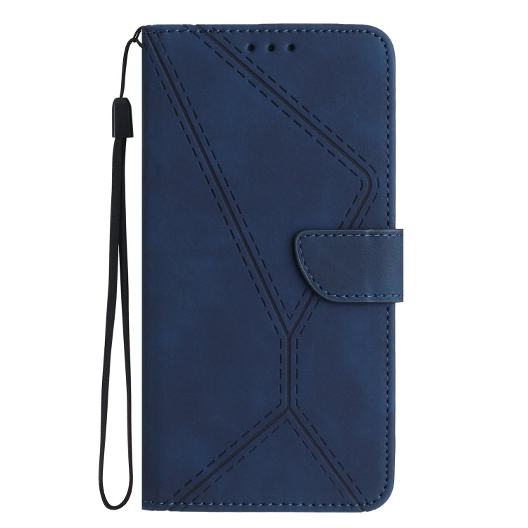 For Sony Xperia 5 IV Stitching Embossed Leather Phone Case(Blue) - Sony Cases by buy2fix | Online Shopping UK | buy2fix