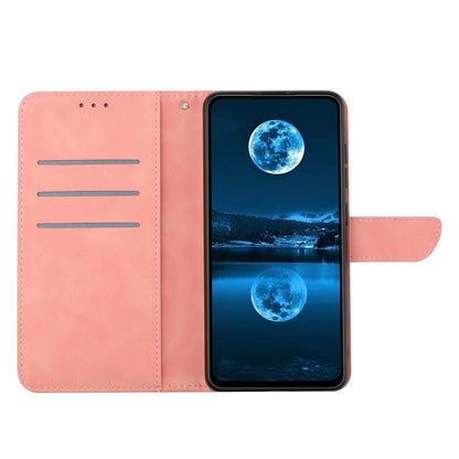 For Sony Xperia 10 IV Stitching Embossed Leather Phone Case(Pink) - Sony Cases by buy2fix | Online Shopping UK | buy2fix