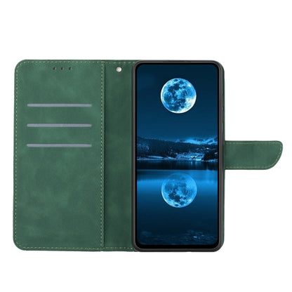 For Xiaomi POCO X5 Pro Stitching Embossed Leather Phone Case(Green) - Xiaomi Cases by buy2fix | Online Shopping UK | buy2fix