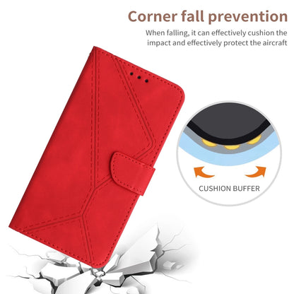 For Xiaomi Redmi A1 / A2 Stitching Embossed Leather Phone Case(Red) - Xiaomi Cases by buy2fix | Online Shopping UK | buy2fix