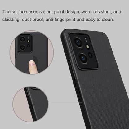 For Xiaomi Redmi Note 12 4G Global NILLKIN Frosted PC Phone Case(Black) - Note 12 Cases by NILLKIN | Online Shopping UK | buy2fix