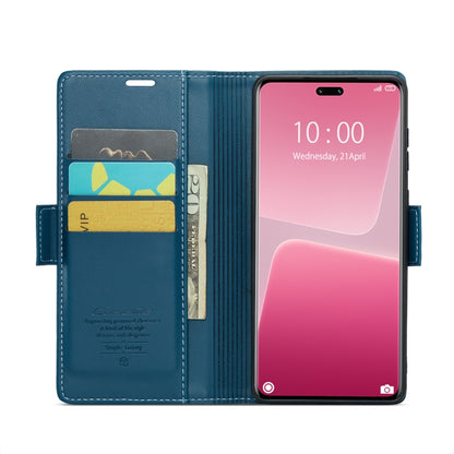 For Xiaomi 13 Lite CaseMe 023 Butterfly Buckle Litchi Texture RFID Anti-theft Leather Phone Case(Blue) - 13 Lite Cases by CaseMe | Online Shopping UK | buy2fix