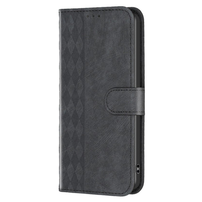 For Xiaomi 11i / Redmi K40 Plaid Embossed Leather Phone Case(Black) - Xiaomi Cases by buy2fix | Online Shopping UK | buy2fix