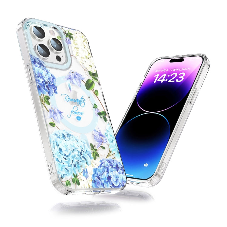 For iPhone 13 Pro Max MagSafe Magnetic TPU Phone Case(Small Floral) - iPhone 13 Pro Max Cases by buy2fix | Online Shopping UK | buy2fix