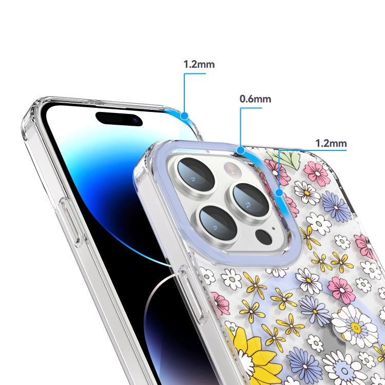 For iPhone 13 Pro MagSafe Magnetic TPU Phone Case(Little Flower) - iPhone 13 Pro Cases by buy2fix | Online Shopping UK | buy2fix