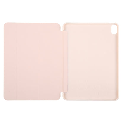 For iPad 10.9 2022 / Air 5 / Air 4 GEBEI 3-folding Holder Shockproof Flip Leather Tablet Case(Pink) - iPad 10th Gen 10.9 Cases by GEBEI | Online Shopping UK | buy2fix