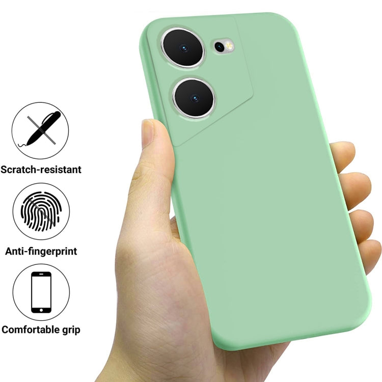 For Tecno Pova 5 Pure Color Liquid Silicone Shockproof Phone Case(Green) - Tecno Cases by buy2fix | Online Shopping UK | buy2fix