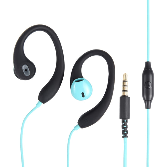 Mucro R12 Wired Stereo Over-Ear Sports Earphone, Length: 1.2m(Blue) - Sport Earphone by Mucro | Online Shopping UK | buy2fix