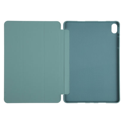 For Huawei MatePad Air 11.5 GEBEI 3-folding Holder Shockproof Flip Leather Tablet Case(Dark Green) - Huawei by GEBEI | Online Shopping UK | buy2fix