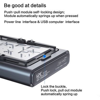 i2C T20 Intelligent Motherboard Middle Layered Heating Platform For iPhone X-14 Series, Plug:US - Repair Platform by buy2fix | Online Shopping UK | buy2fix