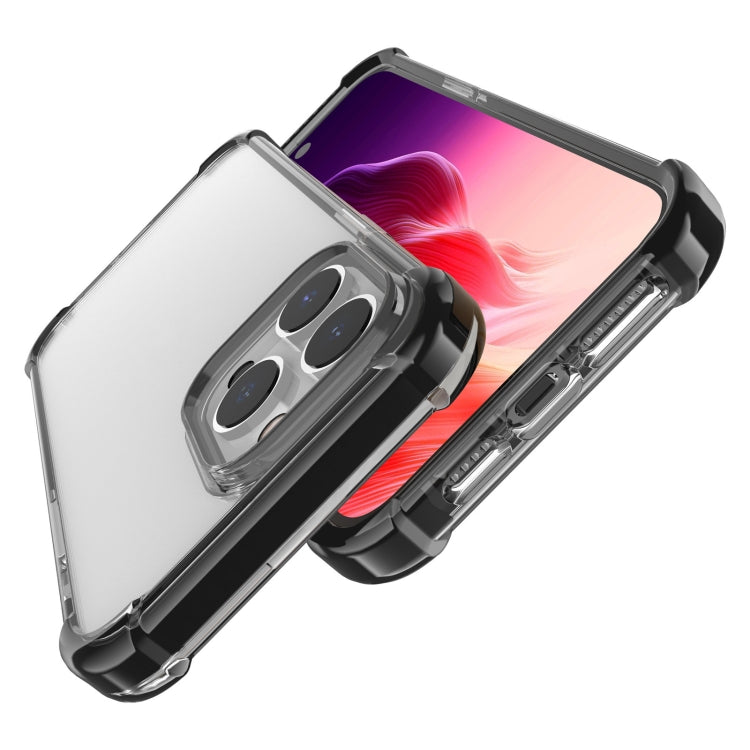 For iPhone 15 Pro Max Four-corner Shockproof TPU + Acrylic Phone Case(Black) - iPhone 15 Pro Max Cases by buy2fix | Online Shopping UK | buy2fix