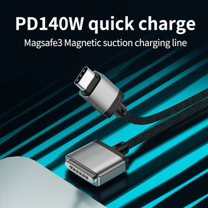 140W Type-C to Magsafe 3 Magnetic Charging Cable, Length:2m(Silver) - Cable & Adapter by buy2fix | Online Shopping UK | buy2fix