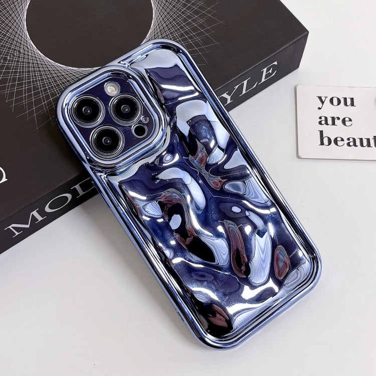 For iPhone 11 Pro Electroplating Meteorite Texture TPU Phone Case(Blue) - iPhone 11 Pro Cases by buy2fix | Online Shopping UK | buy2fix