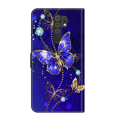 For Xiaomi Redmi 9 Crystal 3D Shockproof Protective Leather Phone Case(Diamond Butterfly) - Xiaomi Cases by buy2fix | Online Shopping UK | buy2fix