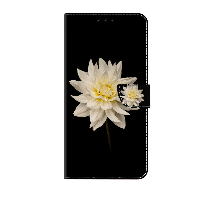 For Xiaomi Redmi 9T Crystal 3D Shockproof Protective Leather Phone Case(White Flower) - Xiaomi Cases by buy2fix | Online Shopping UK | buy2fix