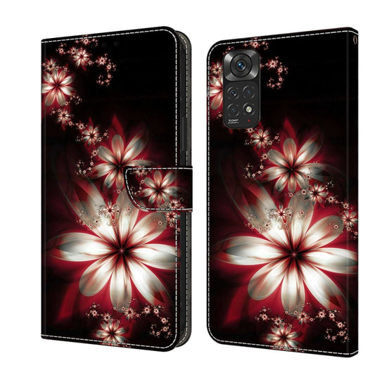 For Xiaomi Redmi Note 11 Global Crystal 3D Shockproof Protective Leather Phone Case(Fantastic Flower) - Xiaomi Cases by buy2fix | Online Shopping UK | buy2fix