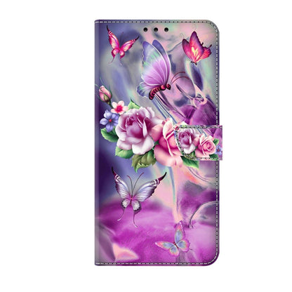 For Xiaomi 13 Crystal 3D Shockproof Protective Leather Phone Case(Butterfly) - 13 Cases by buy2fix | Online Shopping UK | buy2fix
