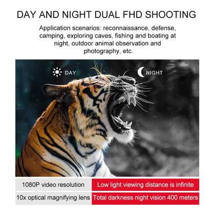 GVDA GD916 2.7 inch TFT Screen Binocular Head Mounted Infrared Night Vision Binoculars - Binoculars by GVDA | Online Shopping UK | buy2fix