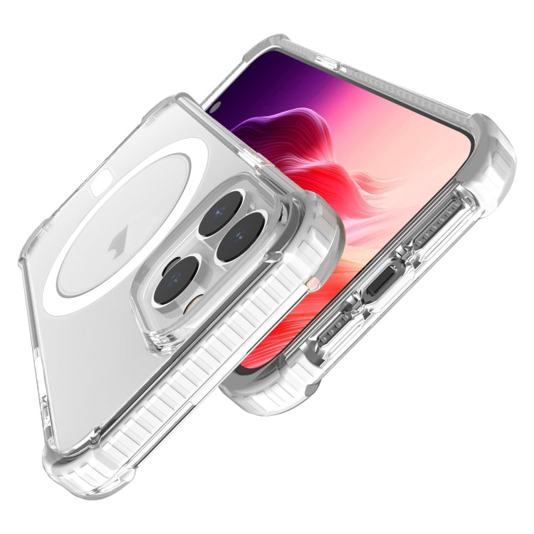 For iPhone 15 Pro Max Magsafe Magnetic Acrylic Shockproof Phone Case(Transparent) - iPhone 15 Pro Max Cases by buy2fix | Online Shopping UK | buy2fix