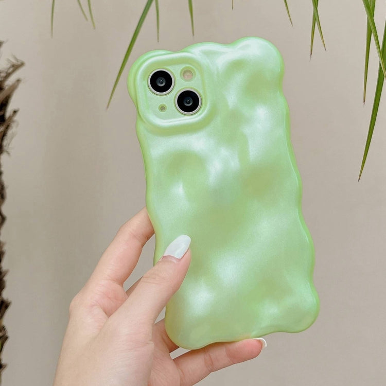 For iPhone 15 Pro Max Wave Bubbles TPU Phone Case(Green) - iPhone 15 Pro Max Cases by buy2fix | Online Shopping UK | buy2fix