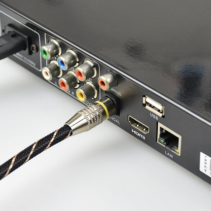 2m EMK OD6.0mm Square Port to Round Port Set-top Box Digital Audio Optical Fiber Connecting Cable - Audio Optical Cables by EMK | Online Shopping UK | buy2fix