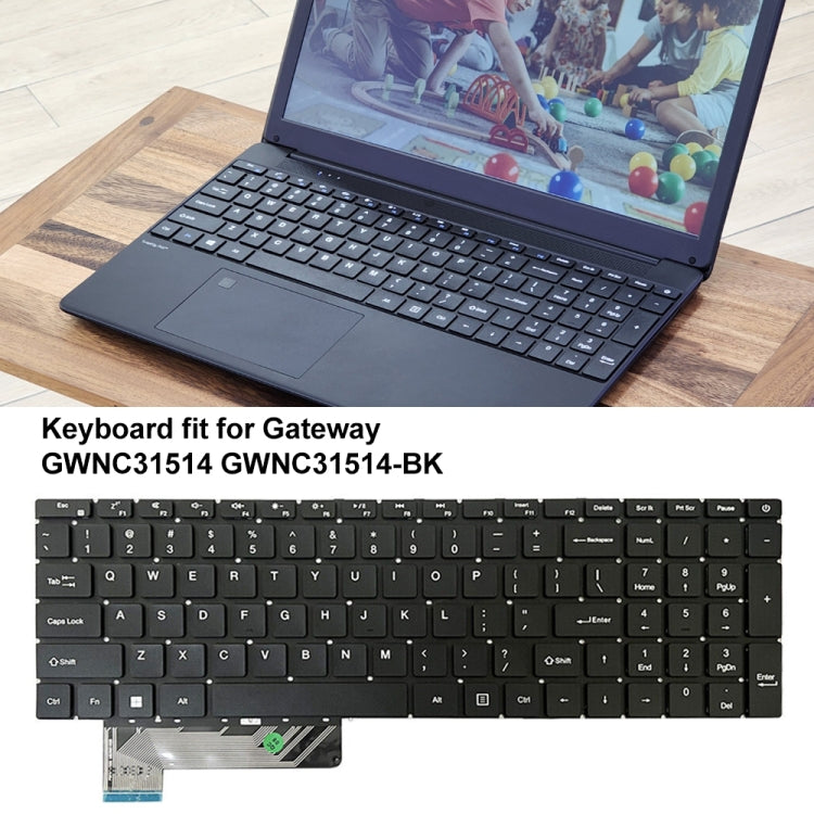 For Gateway GWNC31514 N15CS9/X317H US Version Laptop Keyboard(Black) - Keyboard by buy2fix | Online Shopping UK | buy2fix