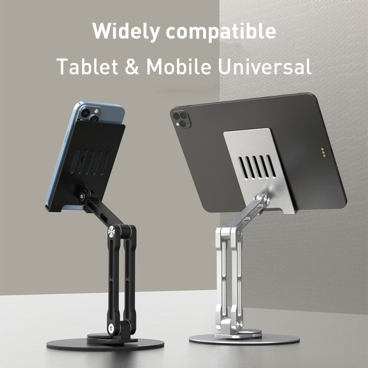 R-JUST HZ40 Mechanical Lift Tablet Desktop Stand(Silver) - Desktop Holder by R-JUST | Online Shopping UK | buy2fix