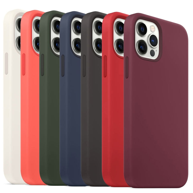For iPhone 15 MagSafe Liquid Silicone Full Coverage Phone Case(Wine Red) - iPhone 15 Cases by buy2fix | Online Shopping UK | buy2fix