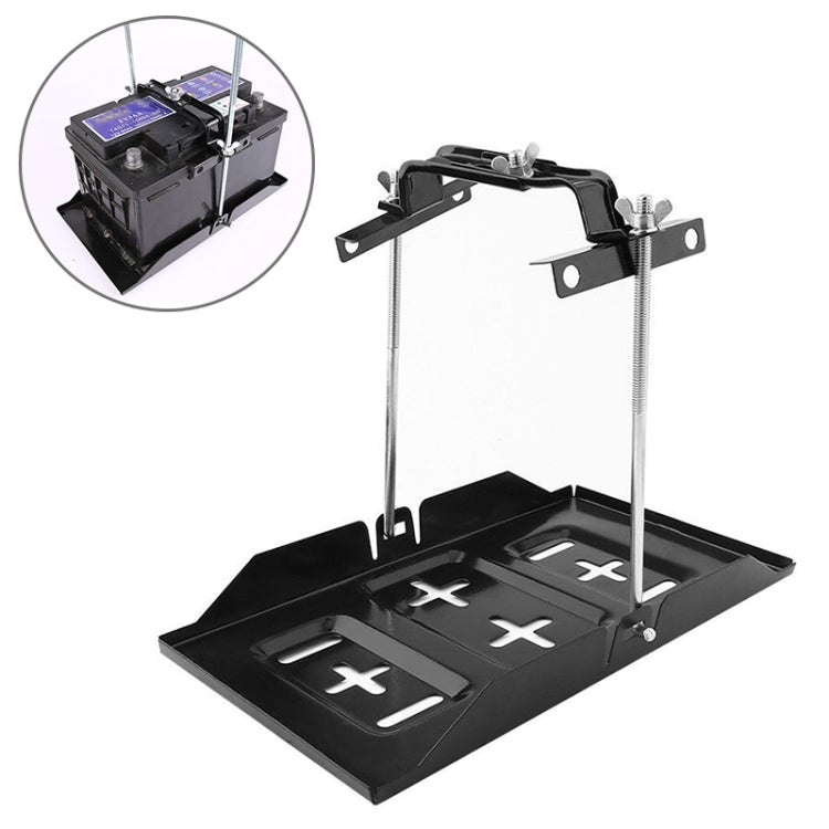 Car Universal Battery Bracket Adjustable Battery Fixed Holder + Base Tray, Size:28.5cm Base + 19cm Bracket - In Car by buy2fix | Online Shopping UK | buy2fix