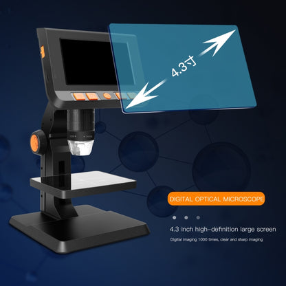 P110 50X-1000X Desktop Electronic Digital Microscope with 4.3 inch Screen - Digital Microscope by buy2fix | Online Shopping UK | buy2fix