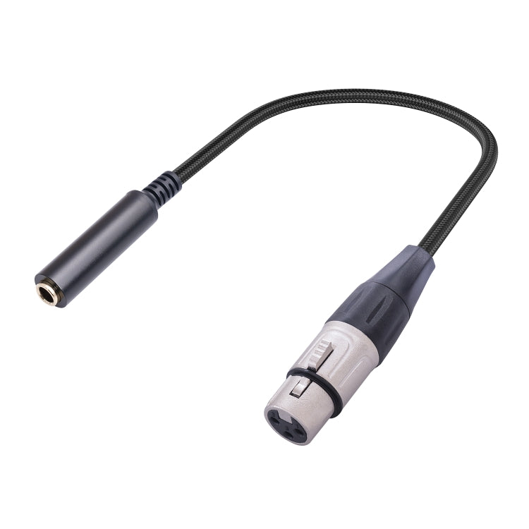 0.3m 6.35mm Female to XLR Female Microphone Audio Conversion Cable - Microphone Audio Cable & Connector by buy2fix | Online Shopping UK | buy2fix