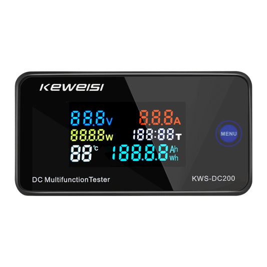 KWS-DC200-10A 8-120V DC Digital Display Voltage Current Watch Built in Shunt(Black) - Current & Voltage Tester by buy2fix | Online Shopping UK | buy2fix