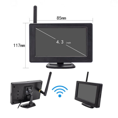 PZ703 422A-W Car 4.3 inch Desktop Rearview Monitor Built-in Wireless Reversing Image - In Car by buy2fix | Online Shopping UK | buy2fix