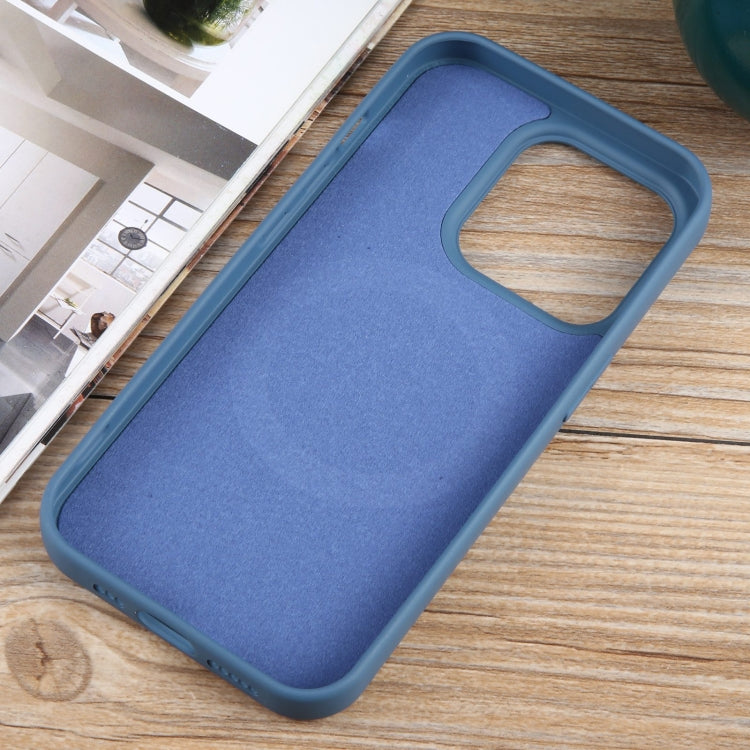 For iPhone 15 Pro MagSafe Liquid Silicone Phone Case(Blue) - iPhone 15 Pro Cases by buy2fix | Online Shopping UK | buy2fix