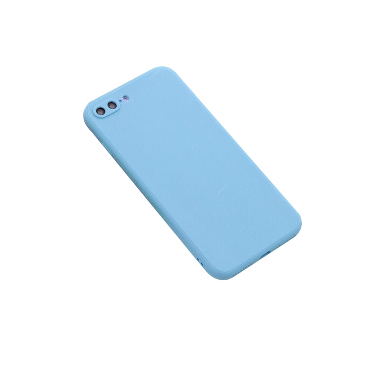 For iPhone 7 Plus & 8 Plus Magic Cube Frosted Silicone Shockproof Full Coverage Protective Case(Baby Blue) - Apple Accessories by buy2fix | Online Shopping UK | buy2fix