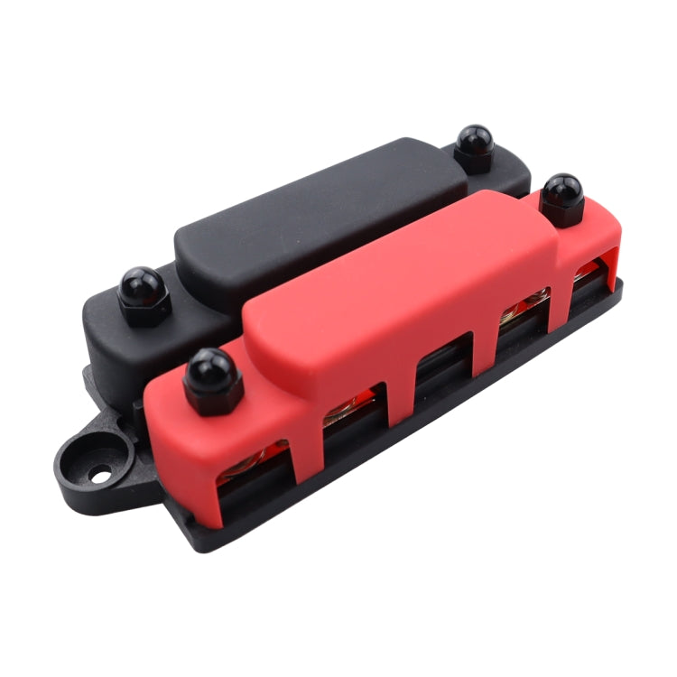 CP-4127 RV / Yacht M8 4-stud Double Row Busbar(Red Black) - Fuse by buy2fix | Online Shopping UK | buy2fix