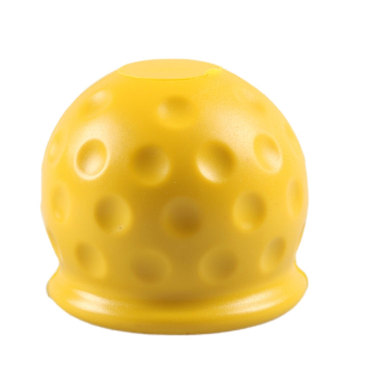 Universal 50mm Automatic Tow Bar Ball Cap Trailer Soft Rubber Protective Cap(Yellow) - Air Conditioning System by buy2fix | Online Shopping UK | buy2fix