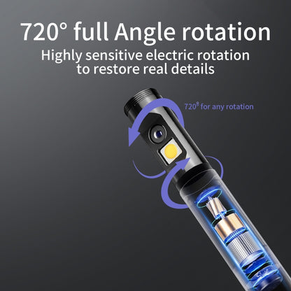 P120 Rotatable 8mm Dual Lenses Industrial Endoscope with Screen, 9mm Tail Pipe Diameter, Spec:10m Tube -  by buy2fix | Online Shopping UK | buy2fix