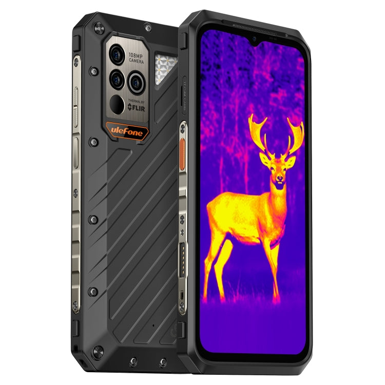 Ulefone Power Armor 18T Ultra Version 5G Thermal Imaging Rugged Phone, 12GB+512GB, Side Fingerprint, 6.58 inch Android 13 MediaTek Dimensity 7050 Octa Core up to 2.6GHz, Network: 5G, NFC, OTG(Black) - Ulefone by Ulefone | Online Shopping UK | buy2fix