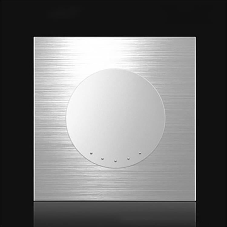 86mm Gray Aluminum Wire Drawing LED Switch Panel, Style:One Open Multiple Control - Switch by buy2fix | Online Shopping UK | buy2fix